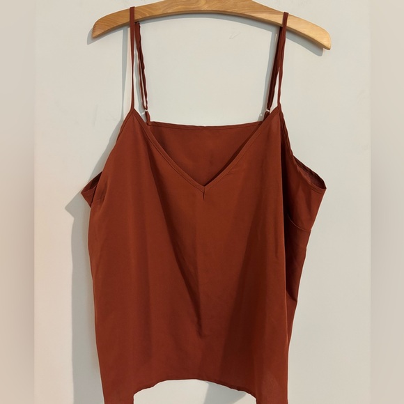 Women's Ruffled Blouse - Rust - Picture 6 of 12